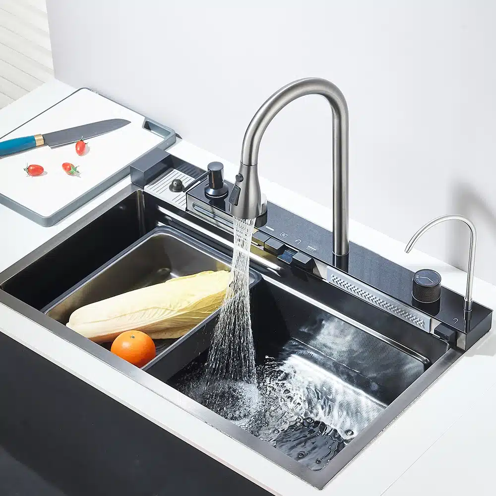 Köögivalamu 304 roostevabast terasest, suur integreeritud kraan | kujundav pilt e-kaubamaja pildikogust