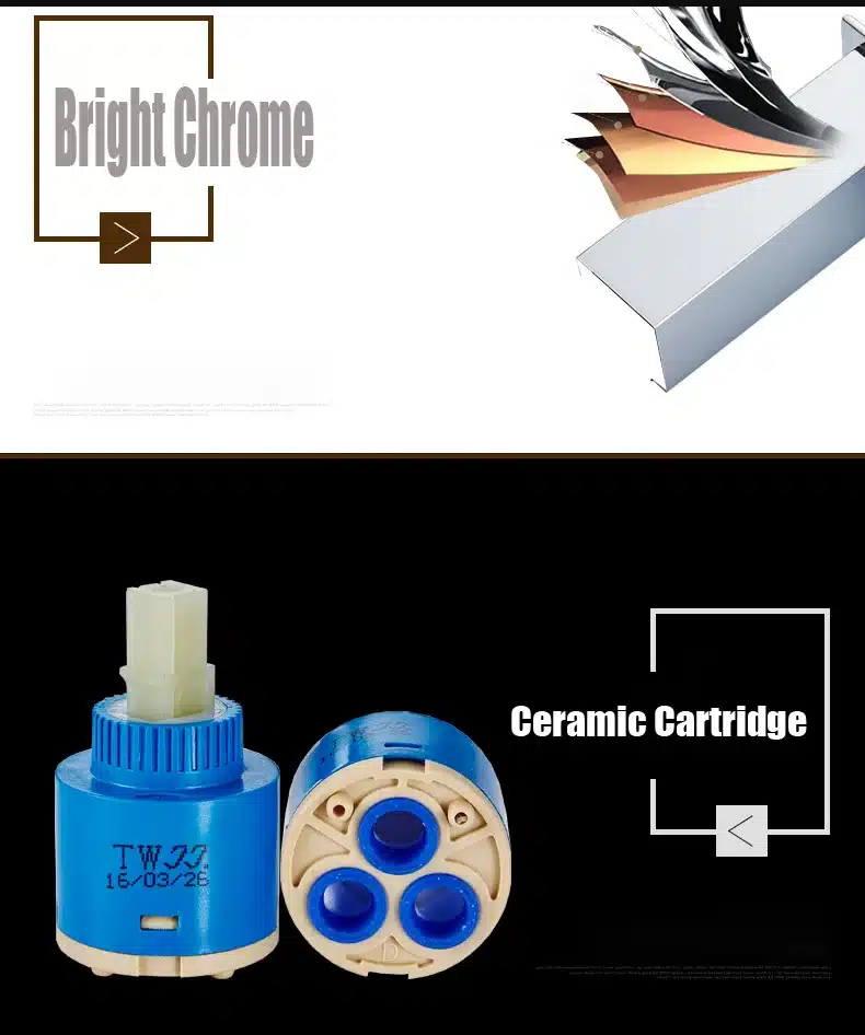 Stiilne vannitoa kraan külma ja sooja veega, musta värvi | kujundav pilt e-kaubamaja pildikogust