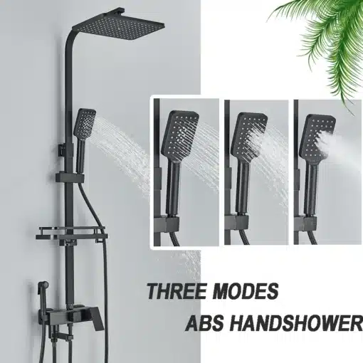 Kroomitud messingist dušisegisti komplekt vihmadušiga | E-pood Tootemaailm Kroomitud messingist dušisegisti komplekt vihmadušiga