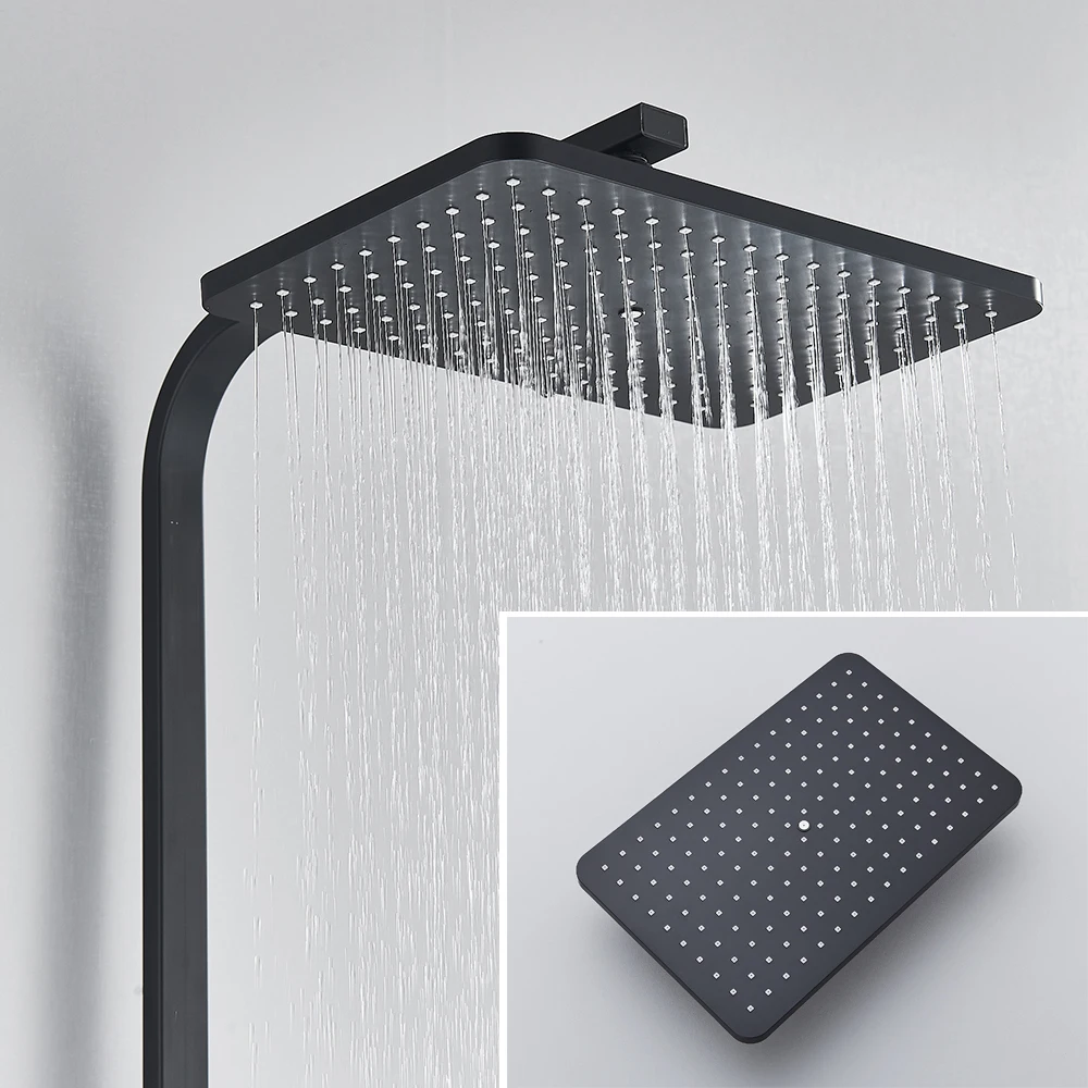 Kroomitud messingist dušisegisti komplekt vihmadušiga | kujundav pilt e-kaubamaja pildikogust