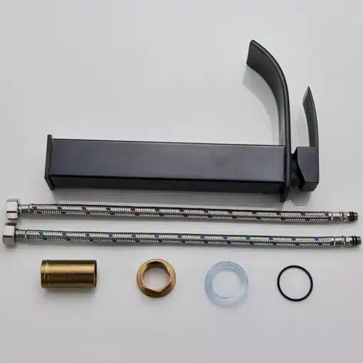 Kraanikausi segisti - kõrge disain, lai väljavool, kuum ja külm vesi | E-pood Tootemaailm Kraanikausi segisti - kõrge disain, lai väljavool, kuum ja külm vesi