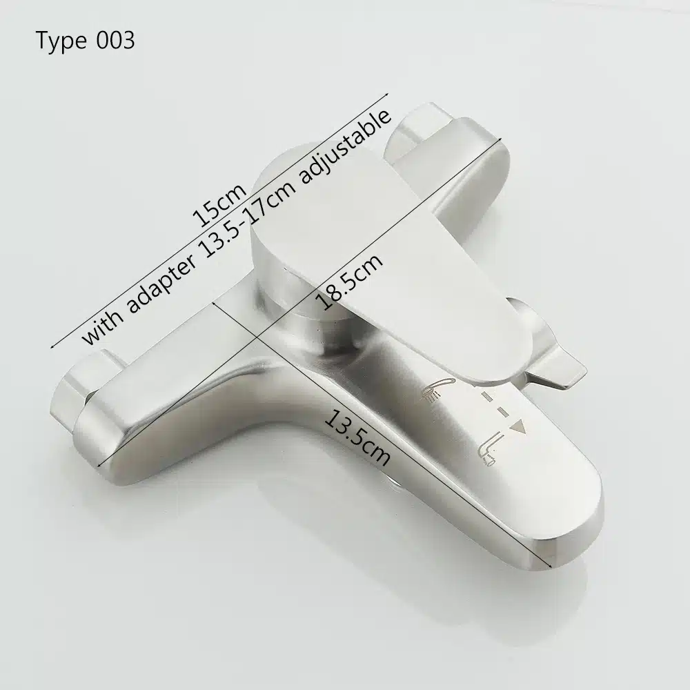 Vannitoa kuuma ja külma veega segisti, seinapealne, ühe käepidemega | kujundav pilt e-kaubamaja pildikogust