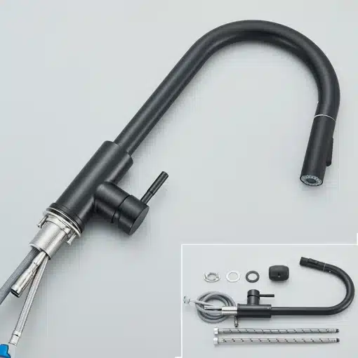 Köögisegisti kahe funktsiooniga, tõmmatav ja kuum-külm vesi | E-pood Tootemaailm Köögisegisti kahe funktsiooniga, tõmmatav ja kuum-külm vesi