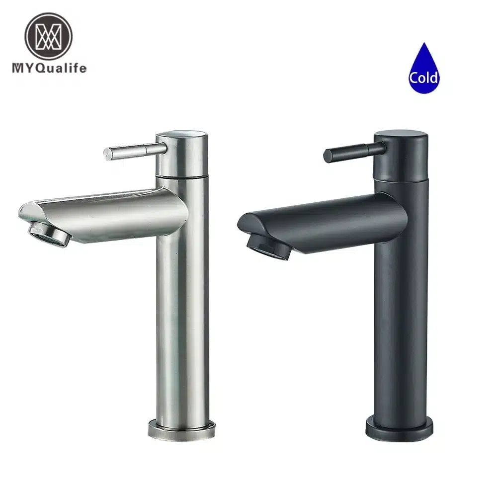 Vannitoa külm veepump kraan ühe käepidemega | kujundav pilt e-kaubamaja pildikogust