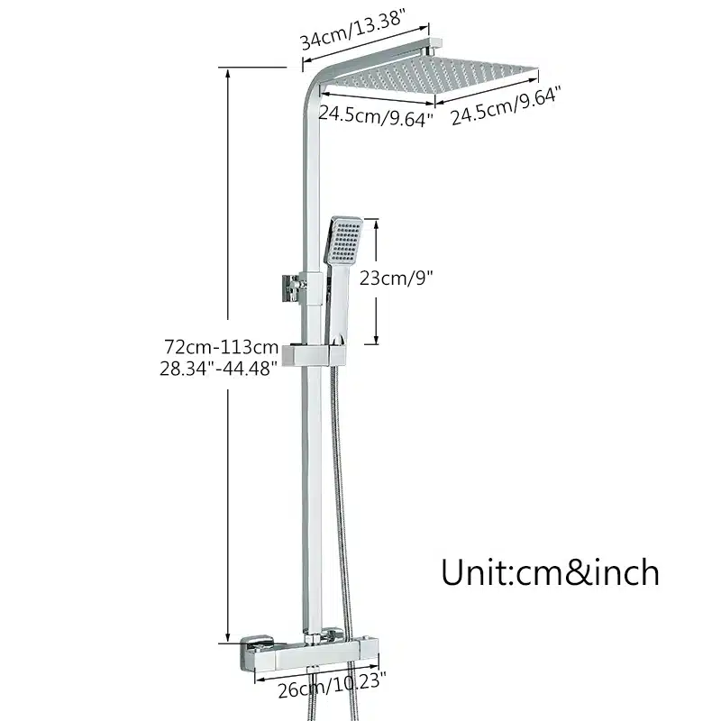 Dušisegisti komplekt kahe käepidemega, roostevaba teras, ultraõhuke dušipea | kujundav pilt e-kaubamaja pildikogust