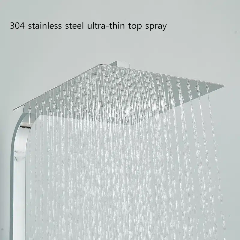 Dušisegisti komplekt kahe käepidemega, roostevaba teras, ultraõhuke dušipea | kujundav pilt e-kaubamaja pildikogust