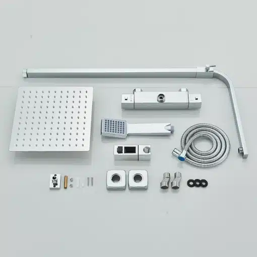 Dušisegisti komplekt kahe käepidemega, roostevaba teras, ultraõhuke dušipea | E-pood Tootemaailm Dušisegisti komplekt kahe käepidemega, roostevaba teras, ultraõhuke dušipea