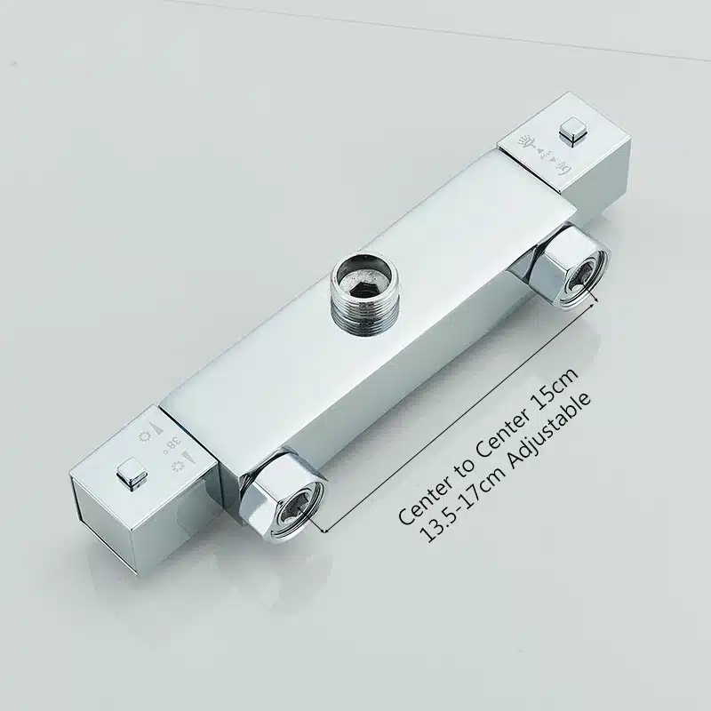 Dušisegisti komplekt kahe käepidemega, roostevaba teras, ultraõhuke dušipea | kujundav pilt e-kaubamaja pildikogust