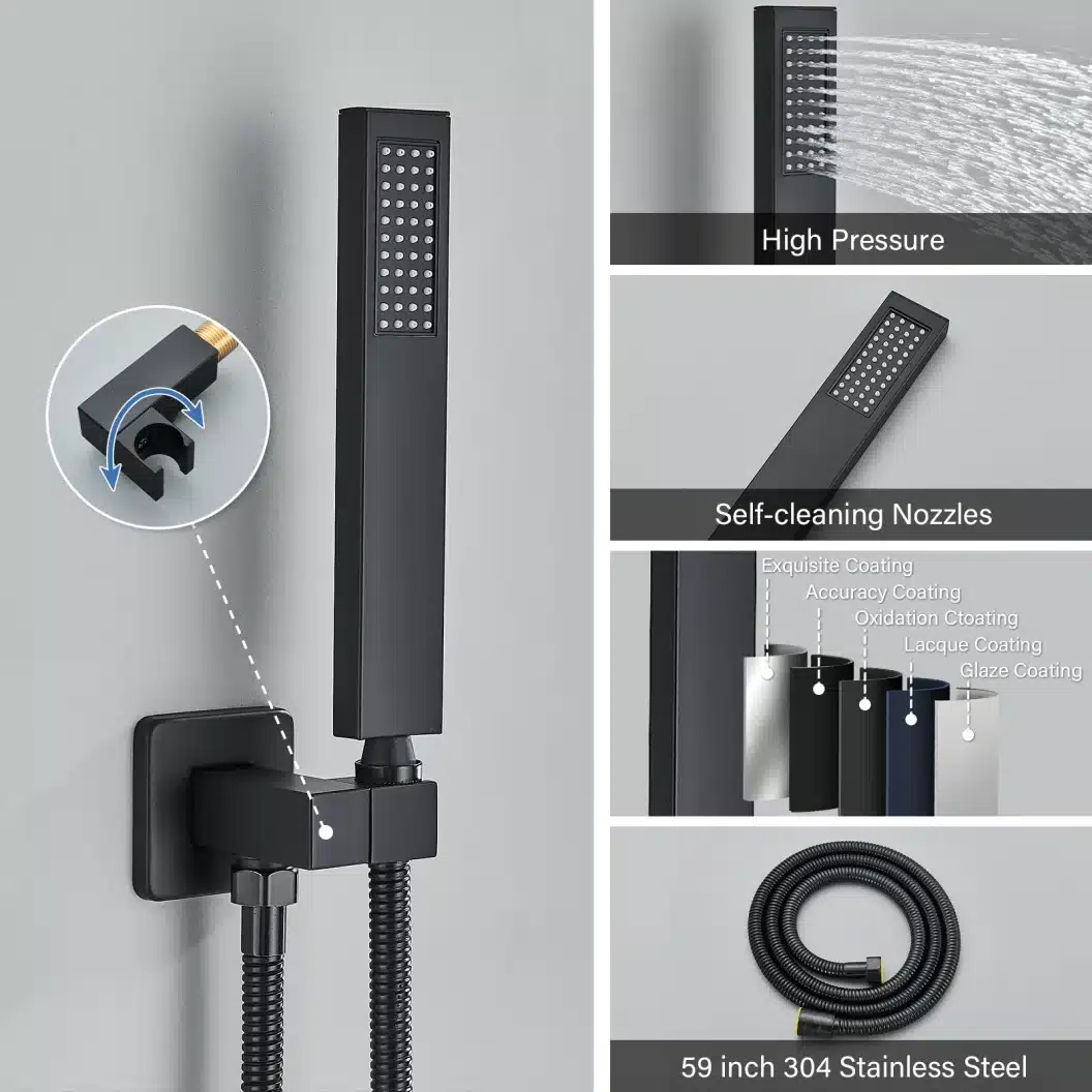 Must seinakinnitus duššisegisti 8/10/12/16 tolli vihmavee funktsiooniga | kujundav pilt e-kaubamaja pildikogust