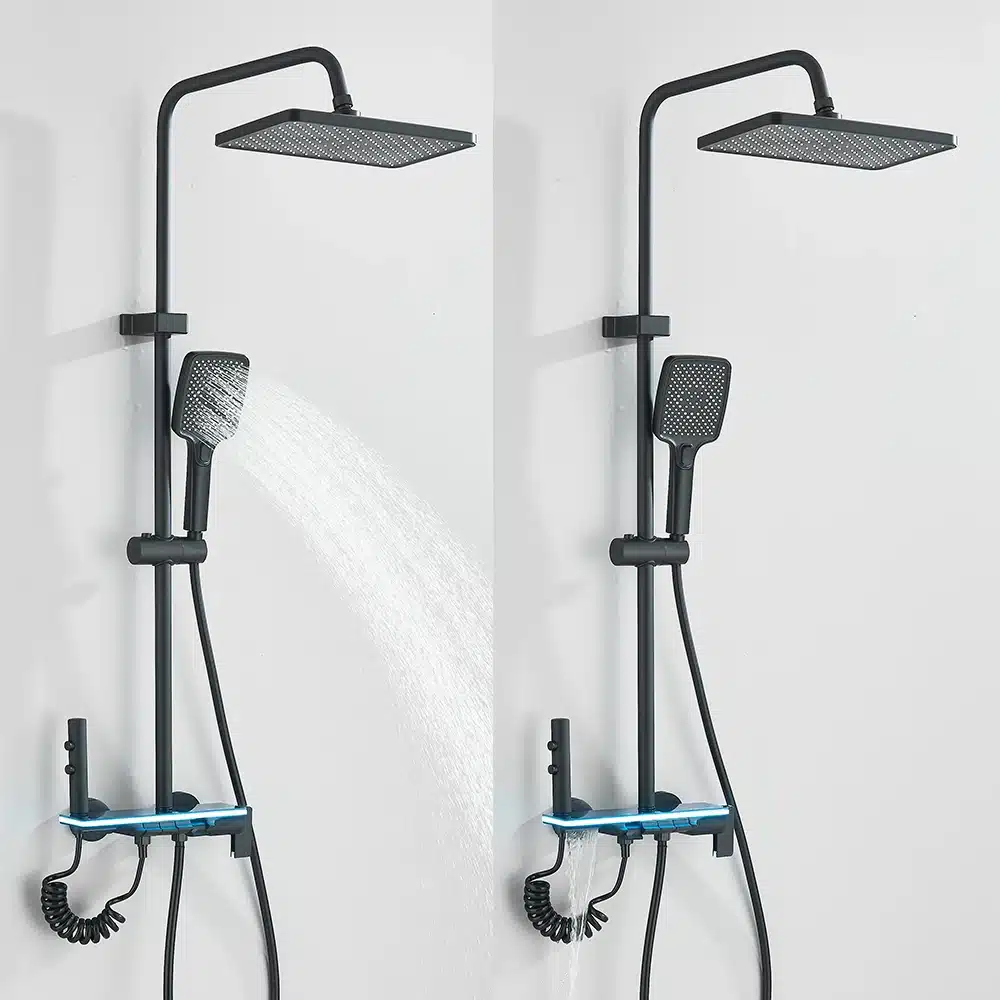 Dušisegisti LCD ekraaniga ja taustvalgustusega, seinapealne | kujundav pilt e-kaubamaja pildikogust