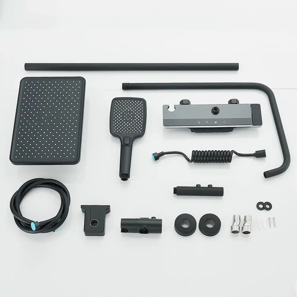 Dušisegisti LCD ekraaniga ja taustvalgustusega, seinapealne | kujundav pilt e-kaubamaja pildikogust