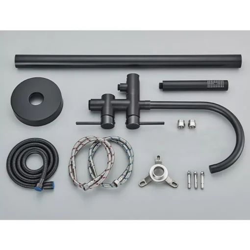 Põrandale paigaldatav vannisegisti käsidušiga | E-pood Tootemaailm Põrandale paigaldatav vannisegisti käsidušiga