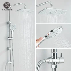 Dušisüsteem käeshoitava dušiga, seinakinnitusega, segisti