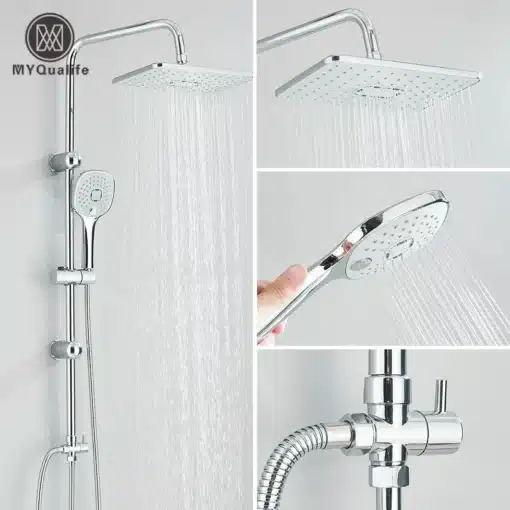 Dušisüsteem käeshoitava dušiga, seinakinnitusega, segisti | E-pood Tootemaailm Dušisüsteem käeshoitava dušiga, seinakinnitusega, segisti