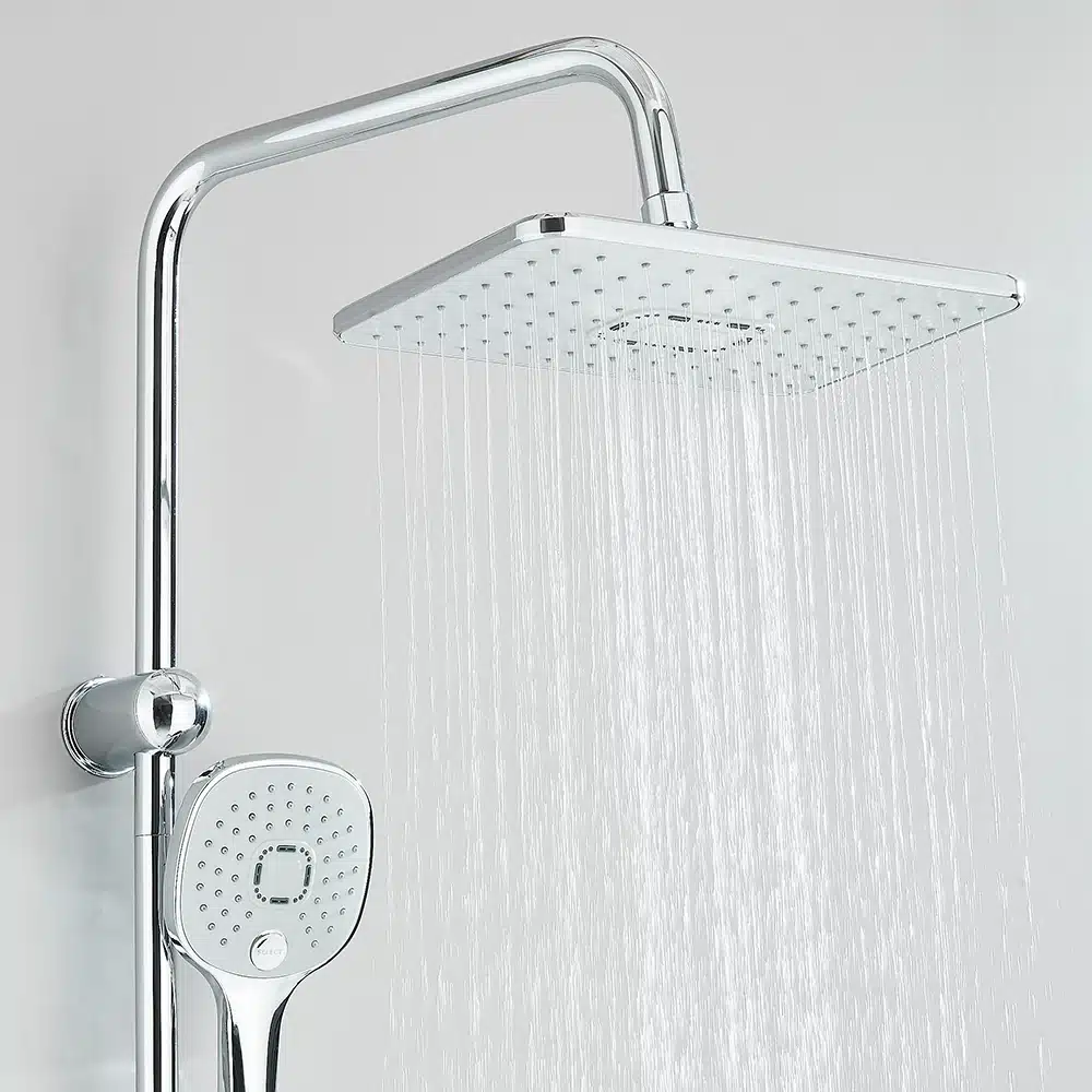 Dušisüsteem käeshoitava dušiga, seinakinnitusega, segisti | kujundav pilt e-kaubamaja pildikogust