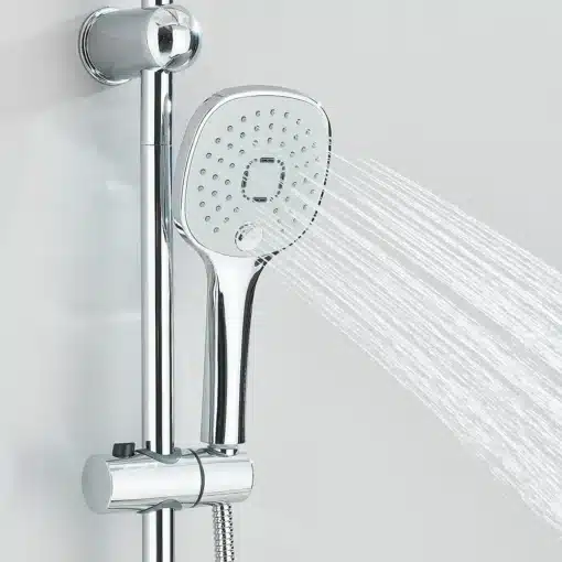 Dušisüsteem käeshoitava dušiga, seinakinnitusega, segisti | E-pood Tootemaailm Dušisüsteem käeshoitava dušiga, seinakinnitusega, segisti
