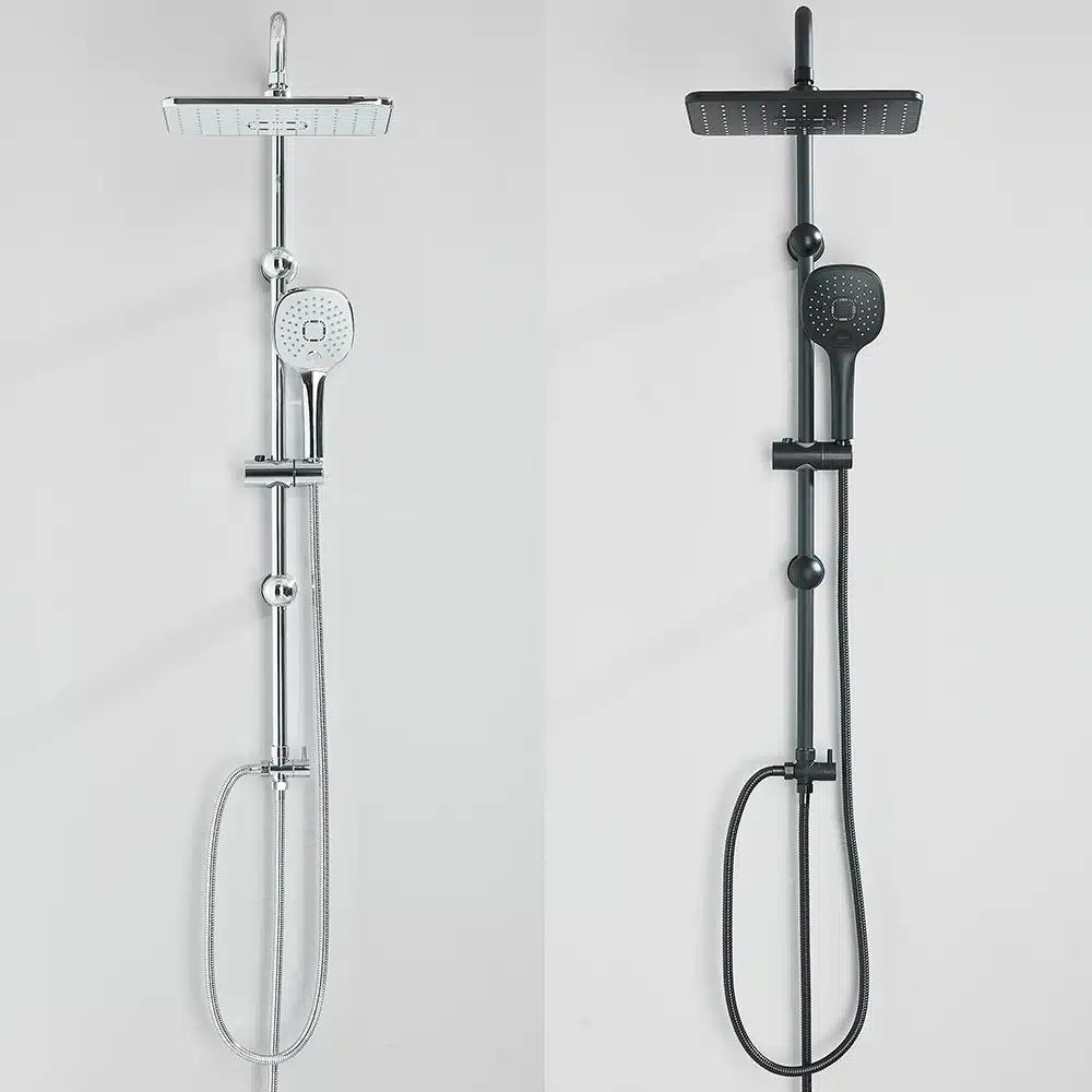 Dušisüsteem käeshoitava dušiga, seinakinnitusega, segisti | kujundav pilt e-kaubamaja pildikogust