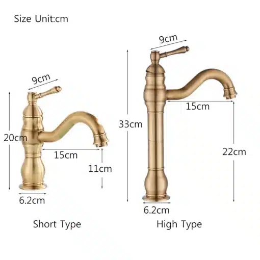 Antiik stiilis pronks vannitoa kraan | E-pood Tootemaailm Antiik stiilis pronks vannitoa kraan
