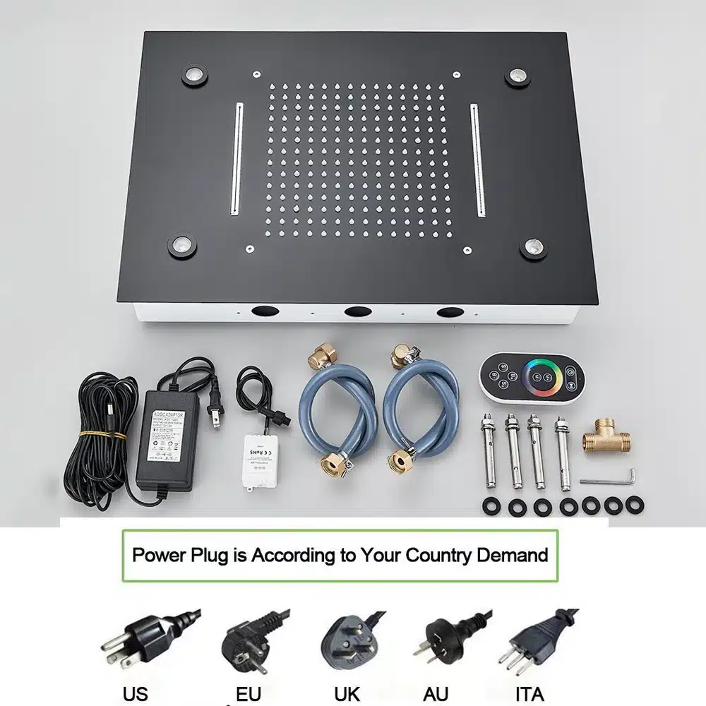 Lakke kinnitatav dušš LED-valgusega vihmavee dušisüsteem | kujundav pilt e-kaubamaja pildikogust