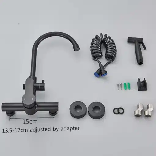 Seinale paigaldatav köögivann koos kõrgsurve käsidušiga | E-pood Tootemaailm Seinale paigaldatav köögivann koos kõrgsurve käsidušiga