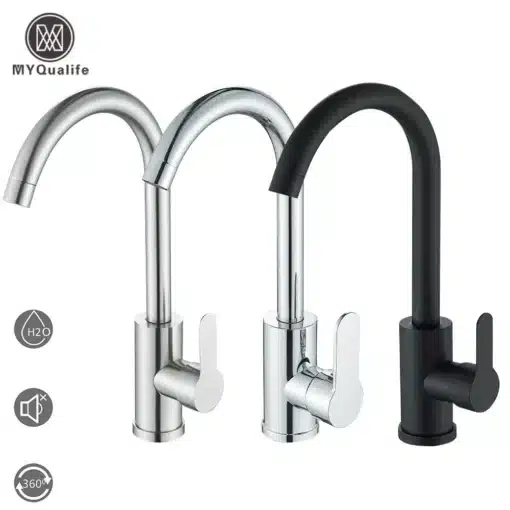 Köögivalamu kraan 360° pööratav kuum-külm vesi ühes käepidemes | E-pood Tootemaailm Köögivalamu kraan 360° pööratav kuum-külm vesi ühes käepidemes