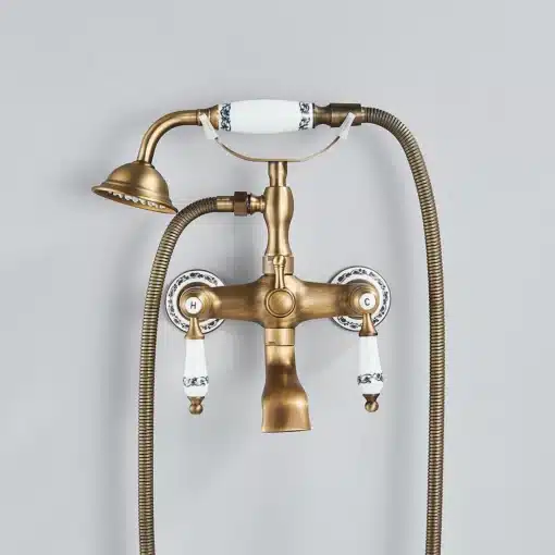 Antiik stiilis ilus messingist vannitoa dušisegisti | E-pood Tootemaailm Antiik stiilis ilus messingist vannitoa dušisegisti