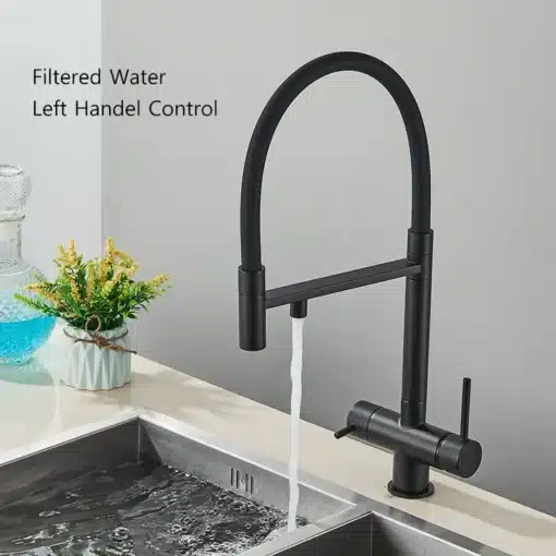 Köögisegisti, messing, kahe käepidemega, väljatõmmatav | E-pood Tootemaailm Köögisegisti, messing, kahe käepidemega, väljatõmmatav