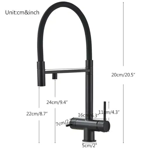 Köögisegisti, messing, kahe käepidemega, väljatõmmatav | E-pood Tootemaailm Köögisegisti, messing, kahe käepidemega, väljatõmmatav