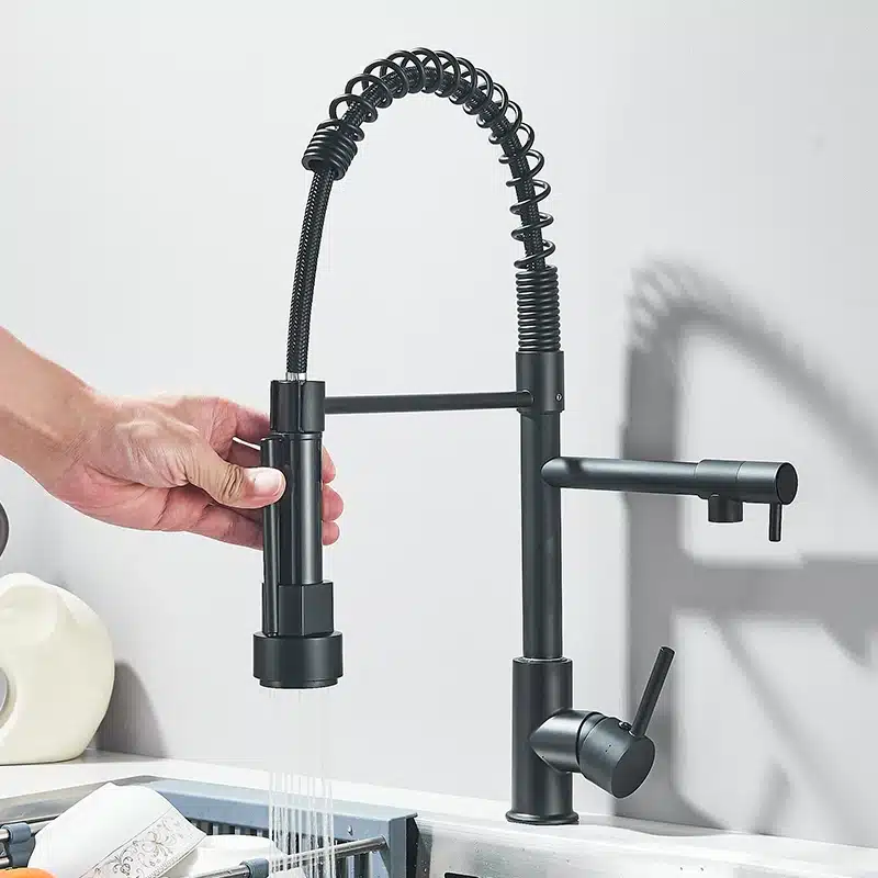 Köögivalamu kraan kuuma ja külma veega, 360° pööratav | kujundav pilt e-kaubamaja pildikogust