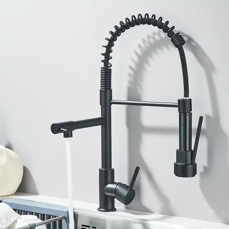 Köögivalamu kraan kuuma ja külma veega, 360° pööratav | kujundav pilt e-kaubamaja pildikogust