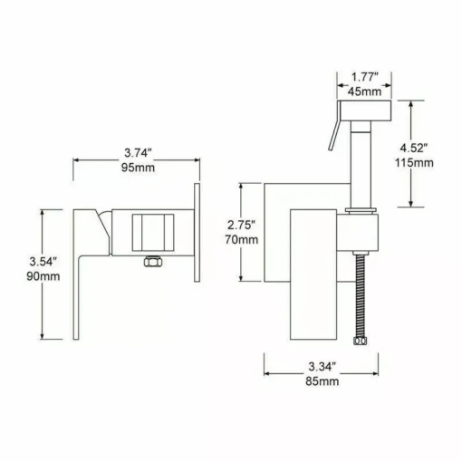 Disain dušisegisti külma ja sooja veega | E-pood Tootemaailm Disain dušisegisti külma ja sooja veega