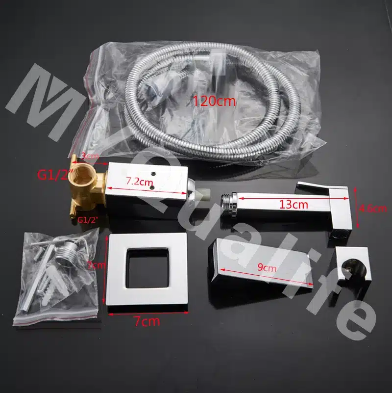 Disain dušisegisti külma ja sooja veega | kujundav pilt e-kaubamaja pildikogust