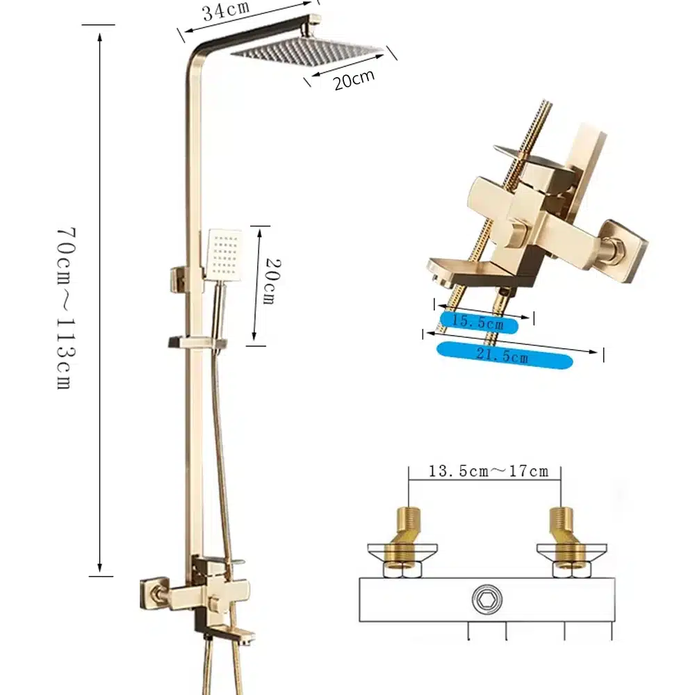 Luksuslik duššisegisti vihmadušipea ja käsidušiga vannitoa komplekt | kujundav pilt e-kaubamaja pildikogust