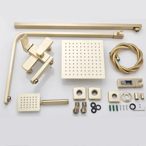 Luksuslik duššisegisti vihmadušipea ja käsidušiga vannitoa komplekt | E-pood Tootemaailm Luksuslik duššisegisti vihmadušipea ja käsidušiga vannitoa komplekt