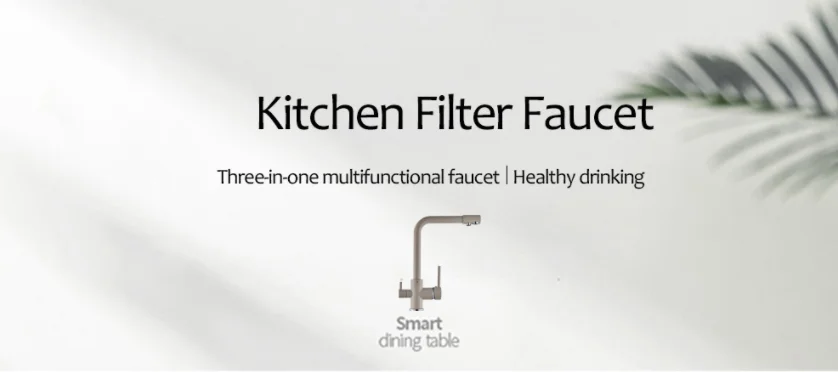 Köögisegisti kuuma ja külma veega, 360° pööratav, filtriga | kujundav pilt e-kaubamaja pildikogust