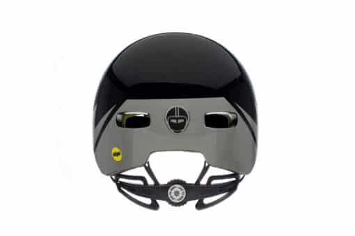 Sini-must ja hall jalgrattakiiver Nutcase Darth Lightnin' Reflective MIPS süsteemiga, helkiva kujundusega ja kaunilt kaardistatud ventilatsiooniavadega, mille suurus sobib 56-60 cm peadele.