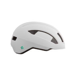 Matte valge Kiiver LAZER CityZen KC suuruses L, millel on sujuv aerodünaamiline disain ja mugavus funktsionaalse linnaeluks. Kiiveril on nüansirikas must detail pehmenduseks ja turvalisuseks.