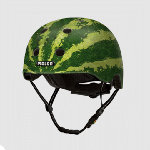 Lastekiiver MELON Real Melon, arbuusi muster, ergonoomiline ja turvaline, halli tausta ees.