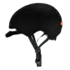 Must linnakiiver MELON E-Series Black Ice (XL), millel on aerodünaamiline kuju ja reguleeritavad rihmad, asetatud neutraalsele taustale.