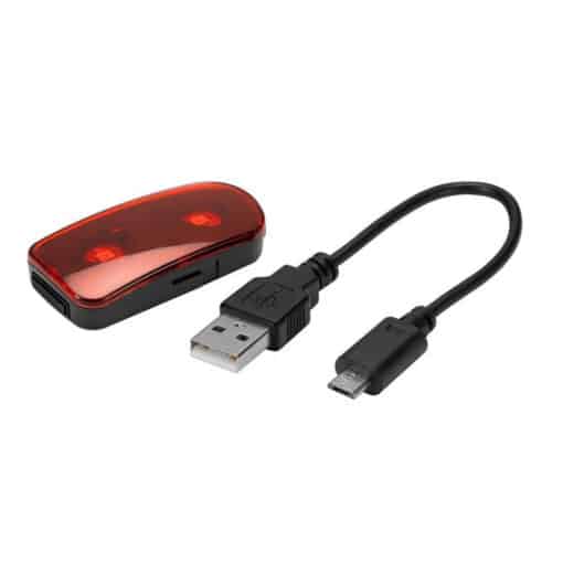 Punase läätsedega tagatuli kiivri jaoks, USB ja micro-USB kaabel laadimiseks, sobilik GIANT Numen Alumbra mudelile. Ideaalne turvaliseks jalgrattasõiduks.