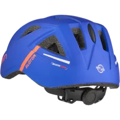 Laste kiiver CAIRN Kustom Mat King Blue, sinine värv, keskmises suuruses (S), tehtud vastupidavast materjalist musta sisuga. Kiivril on sportlik disain ja ümar kuju, millel on ventileerimisaugud ja reguleeritav kinnitus.