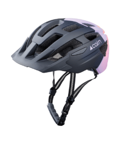 Kiiver CAIRN PRISM XTR II, Matte Black Lilac (S), millel on must ja lillakas toon, ventilatsiooniavad ja tugev rihmade kinnitussüsteem.