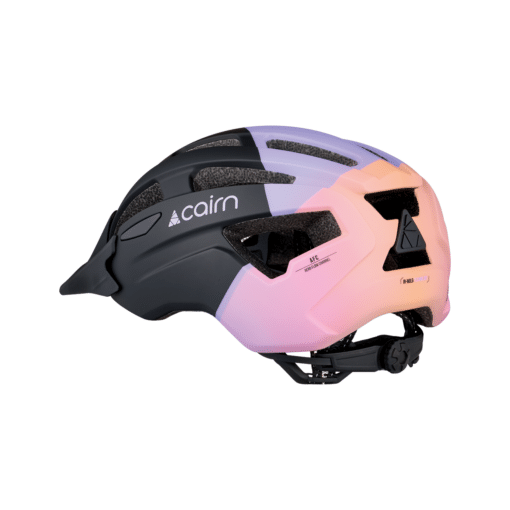 Kiiver CAIRN PRISM XTR II, Matte Black Lilac (S), millel on must ja lilla matt viimistlus ning hästiventileeriv disain.