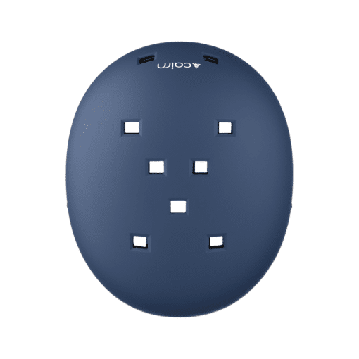 Lastekiiver CAIRN EON J, Matte Night Breeze, sinise mati viimistlusega, nähtava Cairn logoga ja ventilatsiooniavadega.