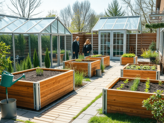 Peenrakastid kasvuhoones ja terrassil