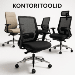 Erinevad kontoritoolid, arvutitoolid ja mänguritoolid