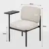 Tugitool metalljalgade ja lugemisalusega | E-pood Tootemaailm Elegantses minimalistlikus stiilis tugitool, millel on mugav kreemjas polsterdus ja vastupidavad mustad metalljalad. Toolile on kinnitatud praktiline lugemisalus, mis sobib suurepäraselt kontorisse või lugemisnurka.