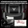 Mänguritool ergonoomiline seljatoega must XGC02 | E-pood Tootemaailm Musta värvi Mänguritool ergonoomiline seljatoega XGC02, millel on kehavormiga sobiv istmepadi ja pehme polsterdus. Toolil on tugevad käetoed ja see on valmistatud kvaliteetsest PU-materjalist.