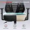Kontoritool ergonoomiline võrkkattega reguleeritavad käetoed | E-pood Tootemaailm Kontoritool ergonoomiline võrkkattega ja reguleeritavad käetoed musta ja beeži istmega. Taustal hall toon, toolil on elastse ja mugava istepingutusega materjal.
