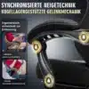 Mänguritool jalatoega, ergonoomiline ja reguleeritav, musta värvi koos pallilaagritega liigendusmehhanismiga. Tool on mõeldud pakkuma kasutajale mugavust aktiivse istumistoetuse ja kogu keha survejaotusega.